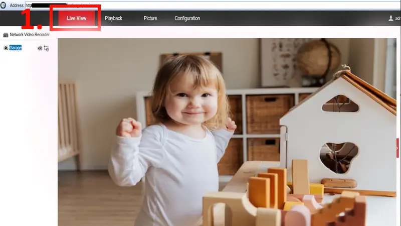 Find the camera number which camera cctv footage you want to download