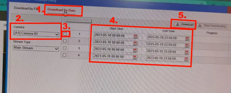 How to Download CCTV Footage from Hikvision DVR through Web Browser