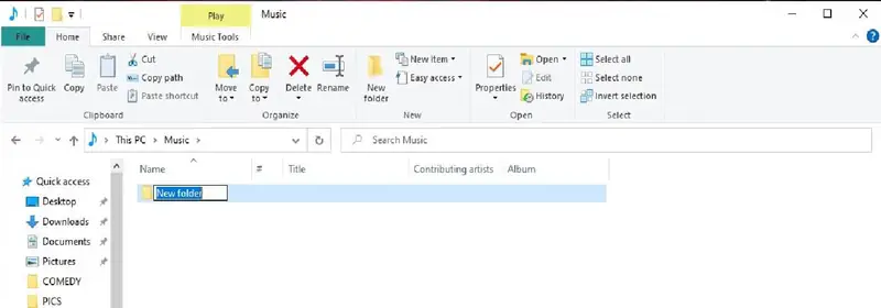 create a folder for cctv fooatge