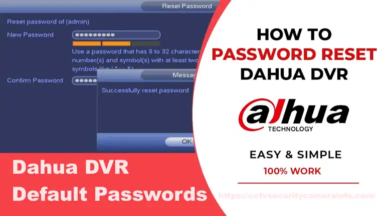 Dahua DVR default passwords And how to reset dahua dvr/nvr password 1 Dahua DVR default passwords And reset dahua dvr password