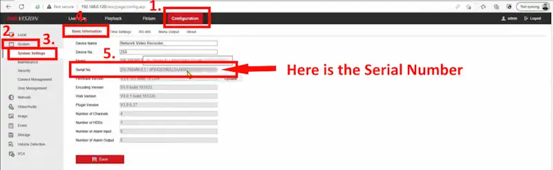 How to Find Hikvision NVR Serial Number - Simple Step-by-Step Guide 4 How to Find Hikvision NVR Serial Number