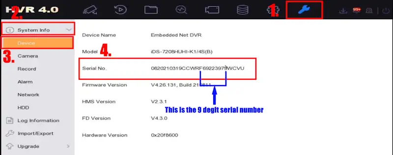 How to Find Hikvision NVR Serial Number - Simple Step-by-Step Guide 2 locate Hikvision NVR Serial Number