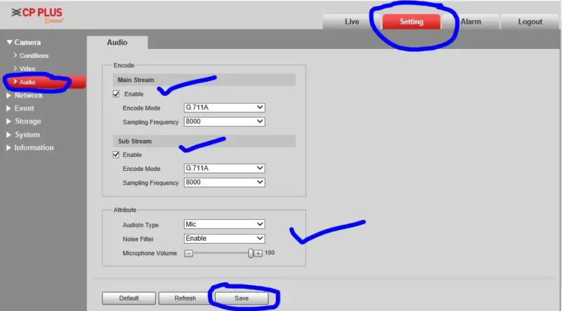 CCTV Camera is Recording Audio
