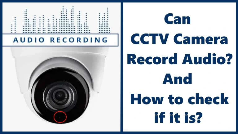 Can CCTV camera record audio