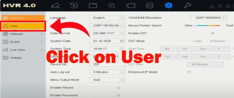 Change the Password of the Device via DVR & NVR Local Menu -2
