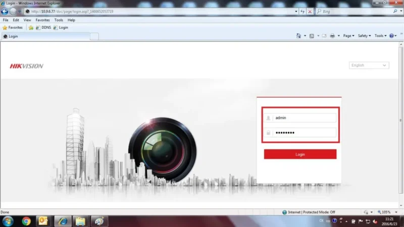 Change the Hikvision Password on Web