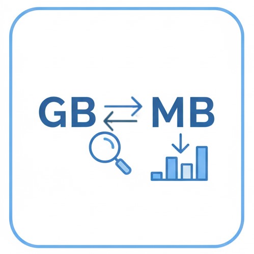 GB to MB Conversion GB to MB Conversion