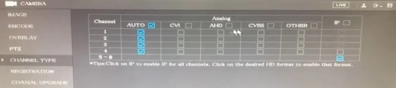 DVRs support multiple technologies AHD, TVI, CVI, CVBS