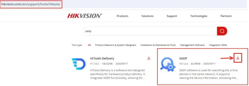 Hikvision SADP Tool – Download, Install, and Use (Full Step-by-Step Guide) 2 Download Hikvision SADP Tool