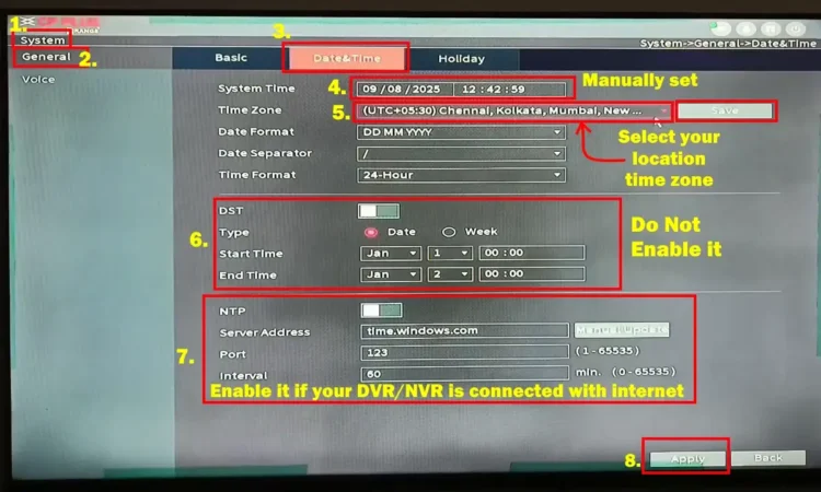 How to Fix CCTV Wrong Date and Time If It Keeps Changing – Easy & Permanent Solution 2 Fix CCTV Wrong Date and Time