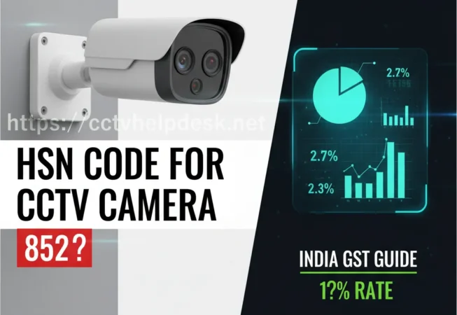 HSN Code for CCTV Camera: A Complete Guide for Dealers, Installers & Buyers in India 1 HSN Code for CCTV Camera