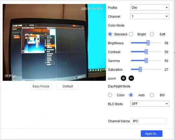 Dahua ConfigTool Download, Setup, and Configuration Guide 9 Image Adjustments in IP Config tool