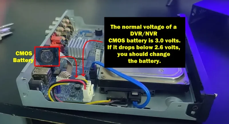 How to Fix CCTV Wrong Date and Time If It Keeps Changing – Easy & Permanent Solution 4 Replace CMOS battery in DVR