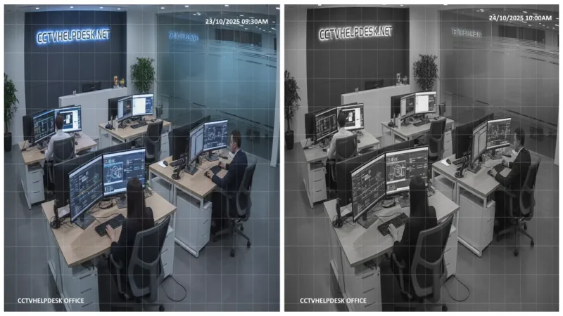 CCTV Camera showing Black and White image/video? How to fix it 1 Why CCTV camera showing black and white