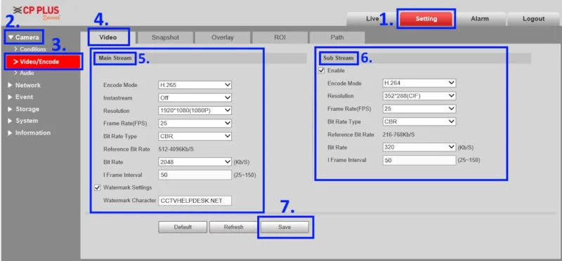 CCTV Encode Settings: Resolution, Bitrate & FPS Guide 5 cctv encode settings