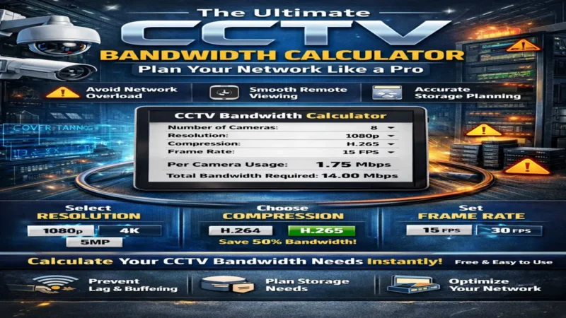 CCTV Bandwidth Calculator