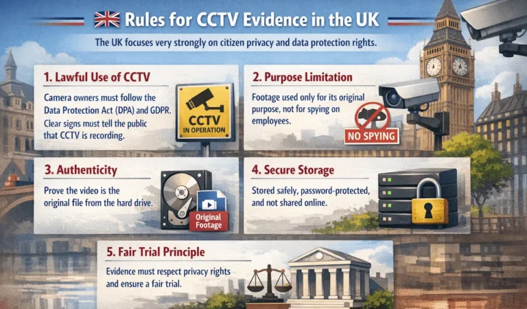 CCTV evidence rules in the UK