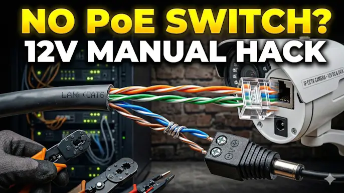 Passive PoE How to Manually Run 12V Power Over a LAN Cable