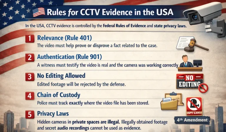 Rules for CCTV Evidence in the USA