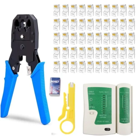 Crimping Tool and Network Cable Tester (LAN Tester)