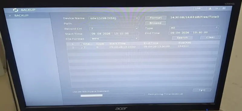 How to Download CCTV Footage from Dahua DVR to Pen Drive (A Step-by-Step Guide) 6 Download CCTV Footage Using the Backup Menu from Dahua DVR